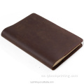 Högkvalitativ PU -läder Notebook Gift Notebook Leather Diary Book Printing